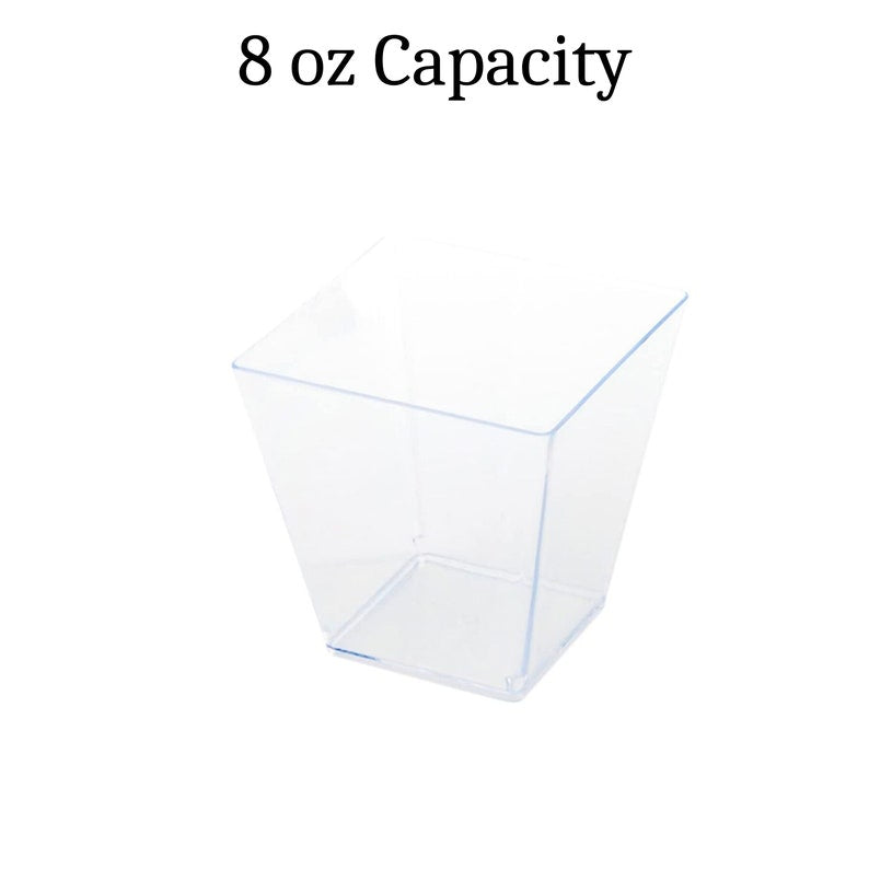 Acrylic Appetizer Cups with Dressing Pipettes & Mini Forks
