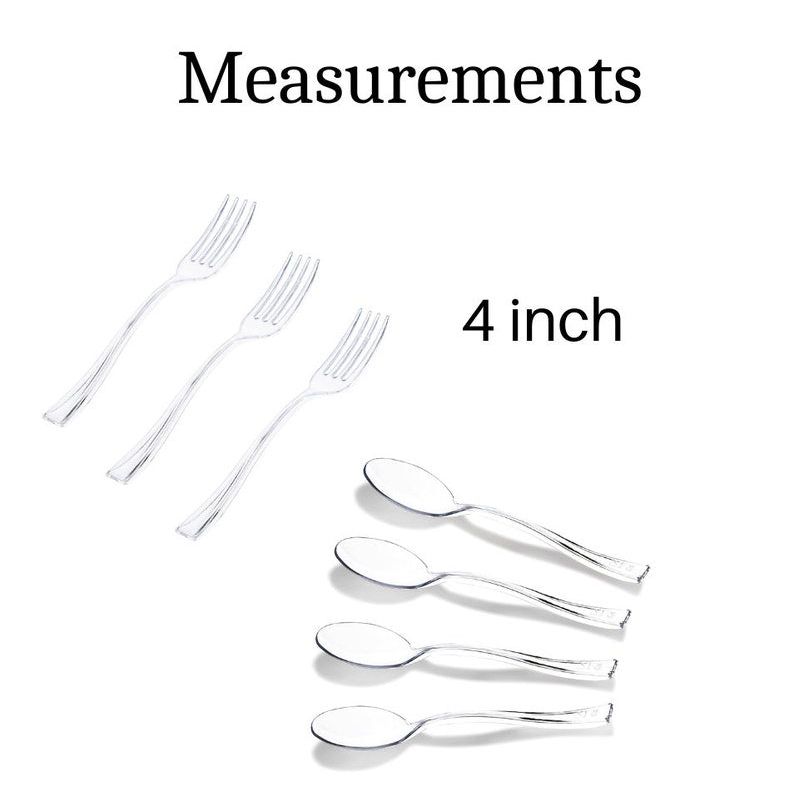 Acrylic Fruit Favor Cups with Mini Forks or Spoons – Set of 20 Clear Reusable Cups for Charcuterie, Snacks & Event Displays