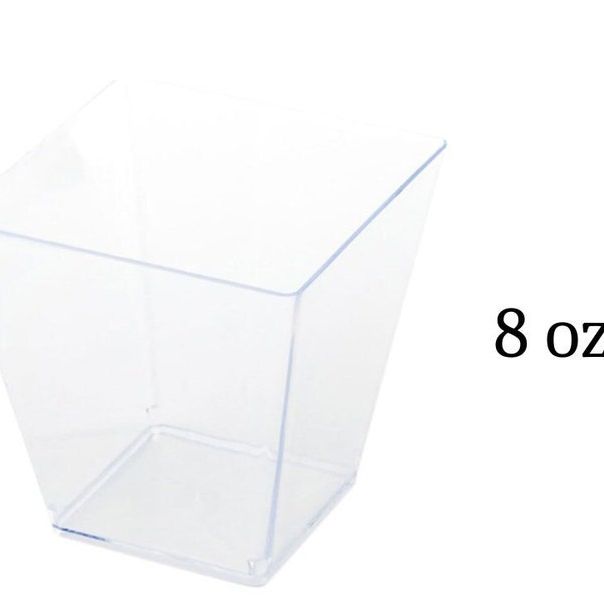 Acrylic Fruit Favor Cups with Mini Forks or Spoons – Set of 20 Clear Reusable Cups for Charcuterie, Snacks & Event Displays