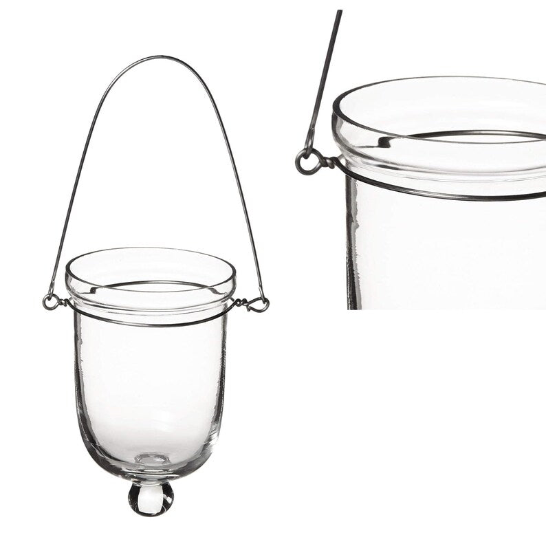 Hanging Flower Holder Candle Votive Set – Elegant Glass Centerpiece for Weddings, Parties & Home Décor - Pretty Party Boxx