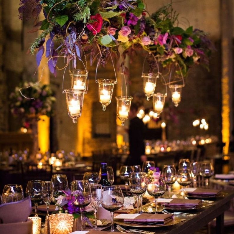 Hanging Flower Holder Candle Votive Set – Elegant Glass Centerpiece for Weddings, Parties & Home Décor - Pretty Party Boxx