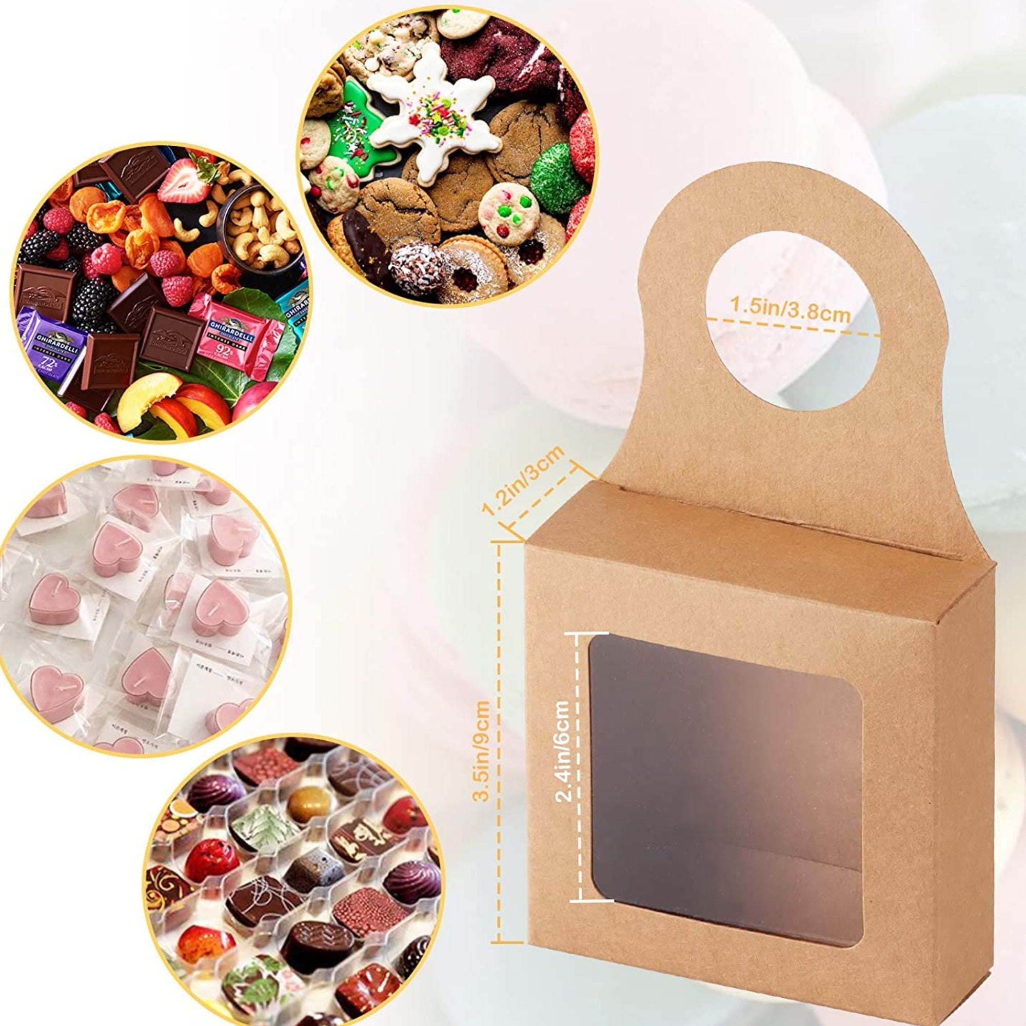 10 Piece Hanging Wine Gift Box Set – Clear Window Bottle Favor Boxes | Snack or Treat Holders for Gifts & Events - Pretty Party Boxx