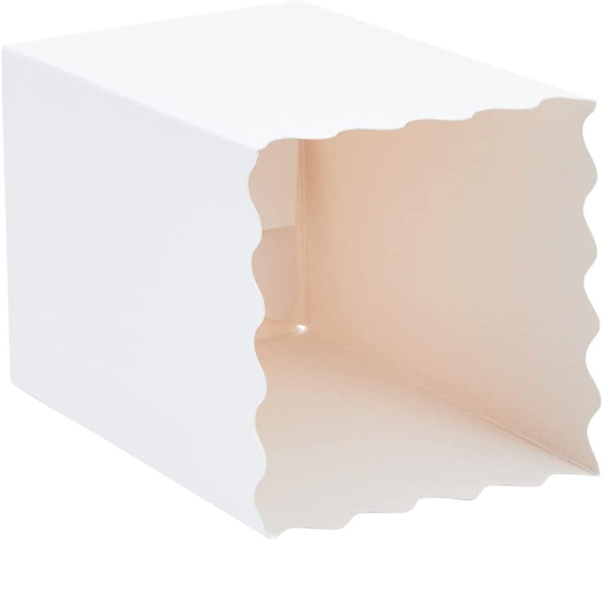 Mini Popcorn Cups for Parties Set of 12 – Scalloped Treat Boxes for Popcorn, Candy & Snacks (3 x 4 x 3 inches)