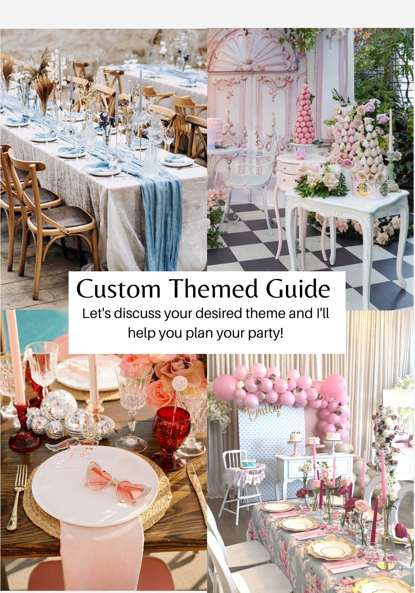 Custom DIY Party Theme Planning & Decor Guide – Personalized Digital PDF Download - Pretty Party Boxx