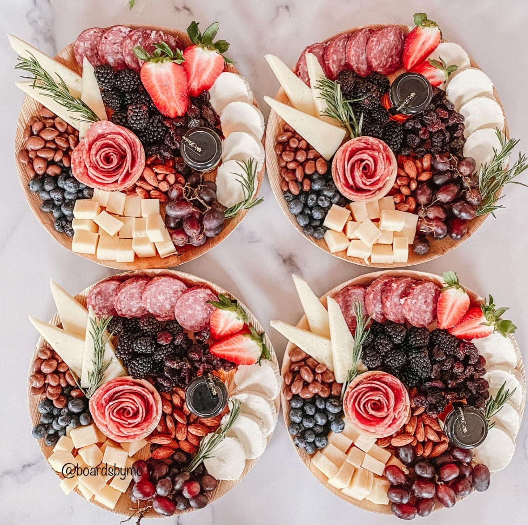 Set of 20 Charcuterie Bamboo Plates with Wooden Utensils – 10 - Inch Eco - Friendly Disposable Serving Plates for Weddings & Events - Pretty Party Boxx