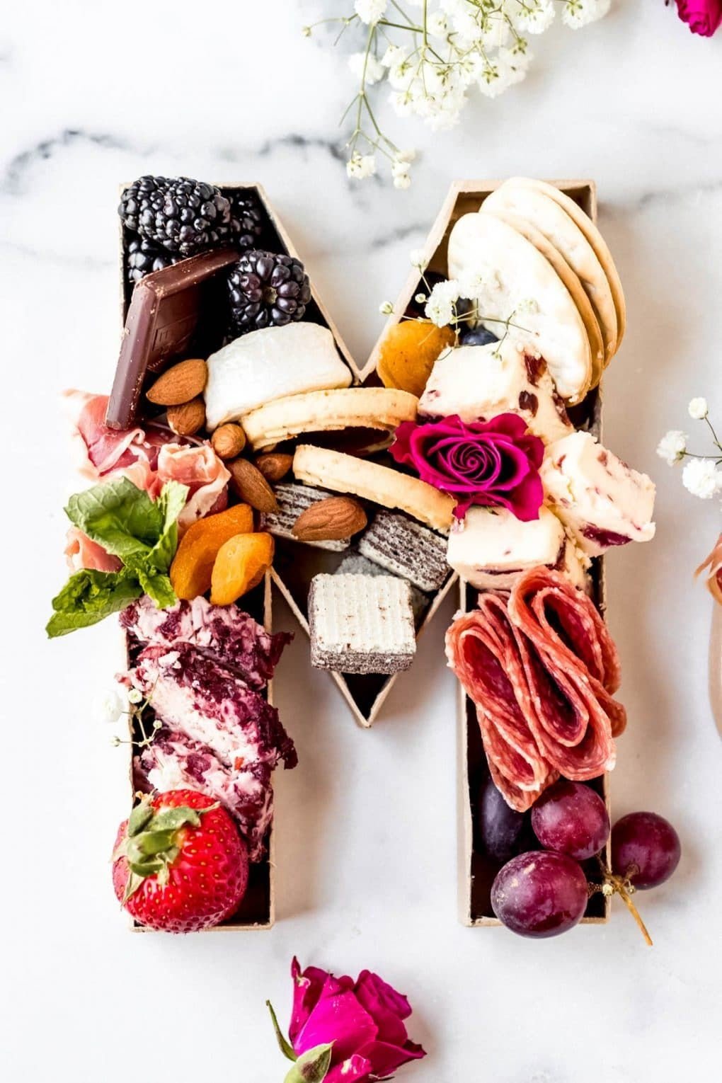 Custom Number & Letter Charcuterie Gift Boxes – 12 - Inch Grazing Display Boxes for Birthdays, Weddings & Events - Pretty Party Boxx