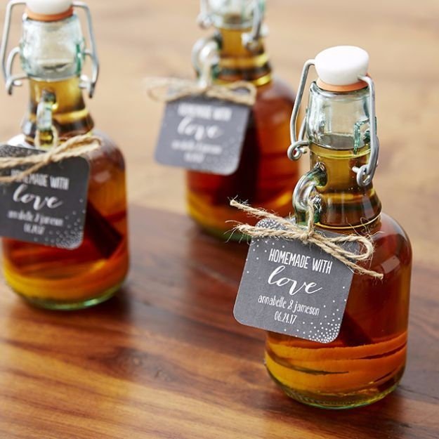 DIY Mini Swing Top Glass Favor Bottle Kit – 2oz Flip Top Bottles with Kraft Tags & Twine for Weddings, Showers & Crafts - Pretty Party Boxx