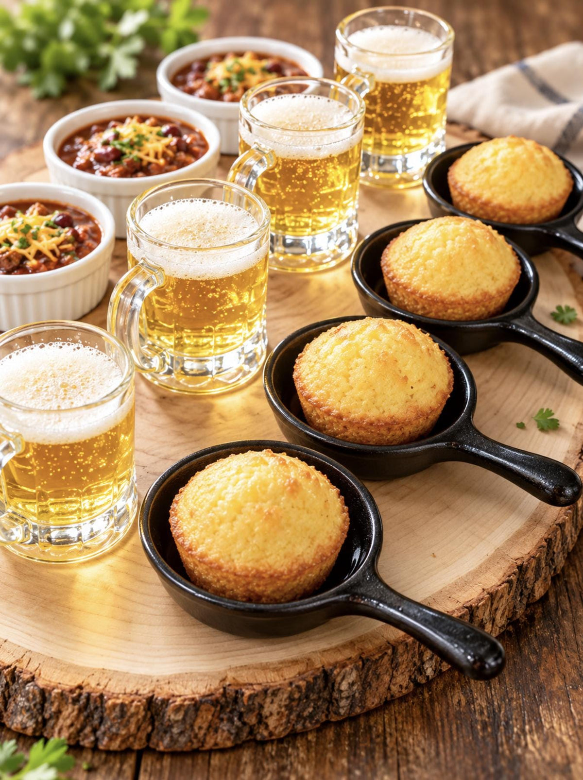 Mini Plastic Beer Mug Shot Glasses – Appetizer Mugs for Sliders, Brunch & Catering Displays