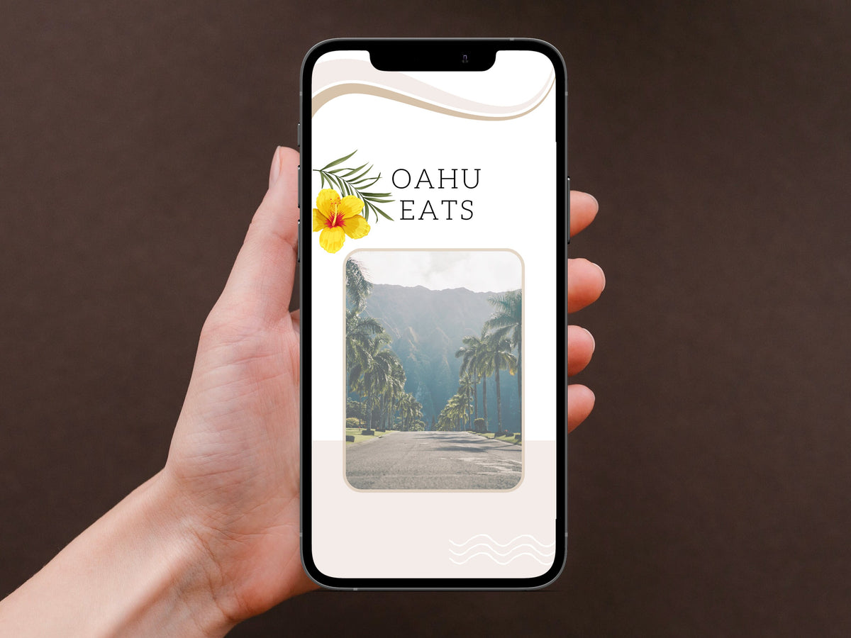 Oahu Food Travel Guide – Best Places to Eat in Hawaii, Digital PDF Vacation Guide