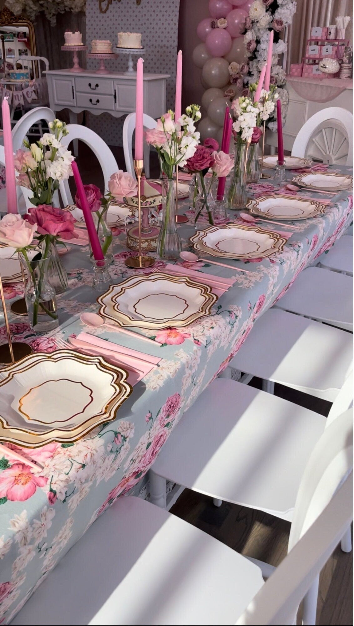 Pink Paper Dinner Napkins – Fancy Party Napkins for Girls Birthdays, Showers & Weddings