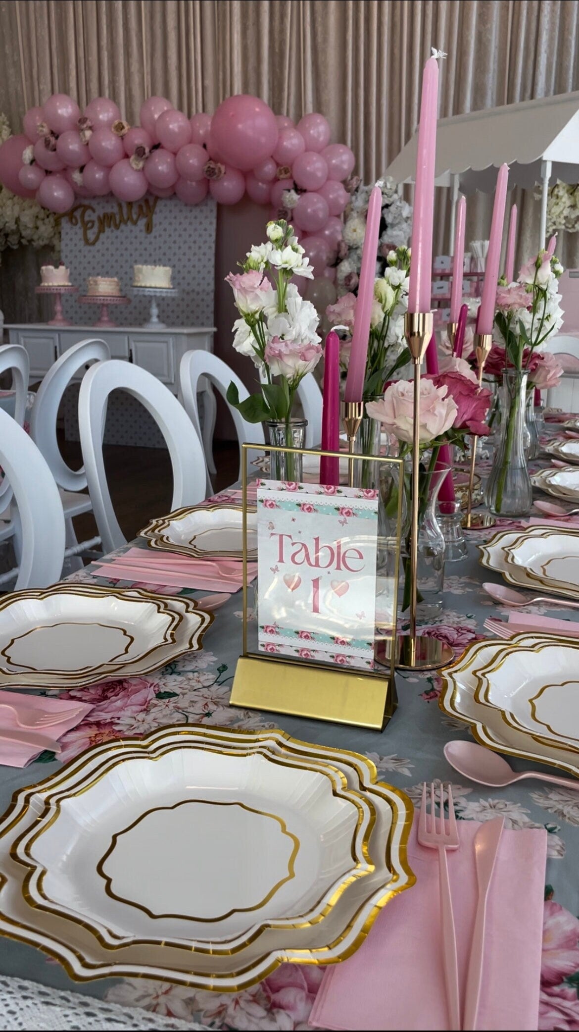 Pink Paper Dinner Napkins – Fancy Party Napkins for Girls Birthdays, Showers & Weddings
