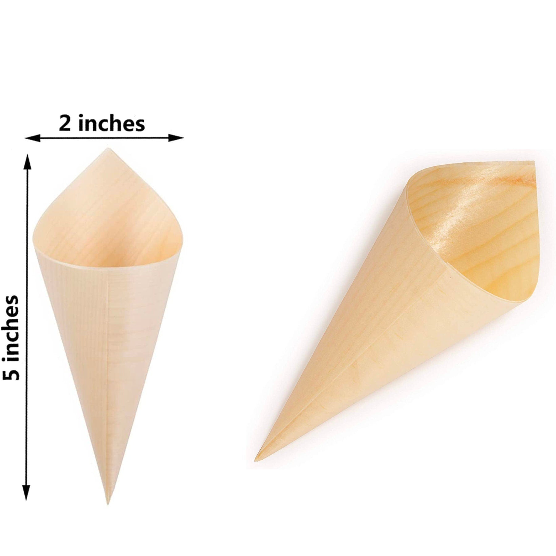 Sleek acrylic ice cream cone stand displaying sweet and savory cone appetizers at upscale buffet presentation.
