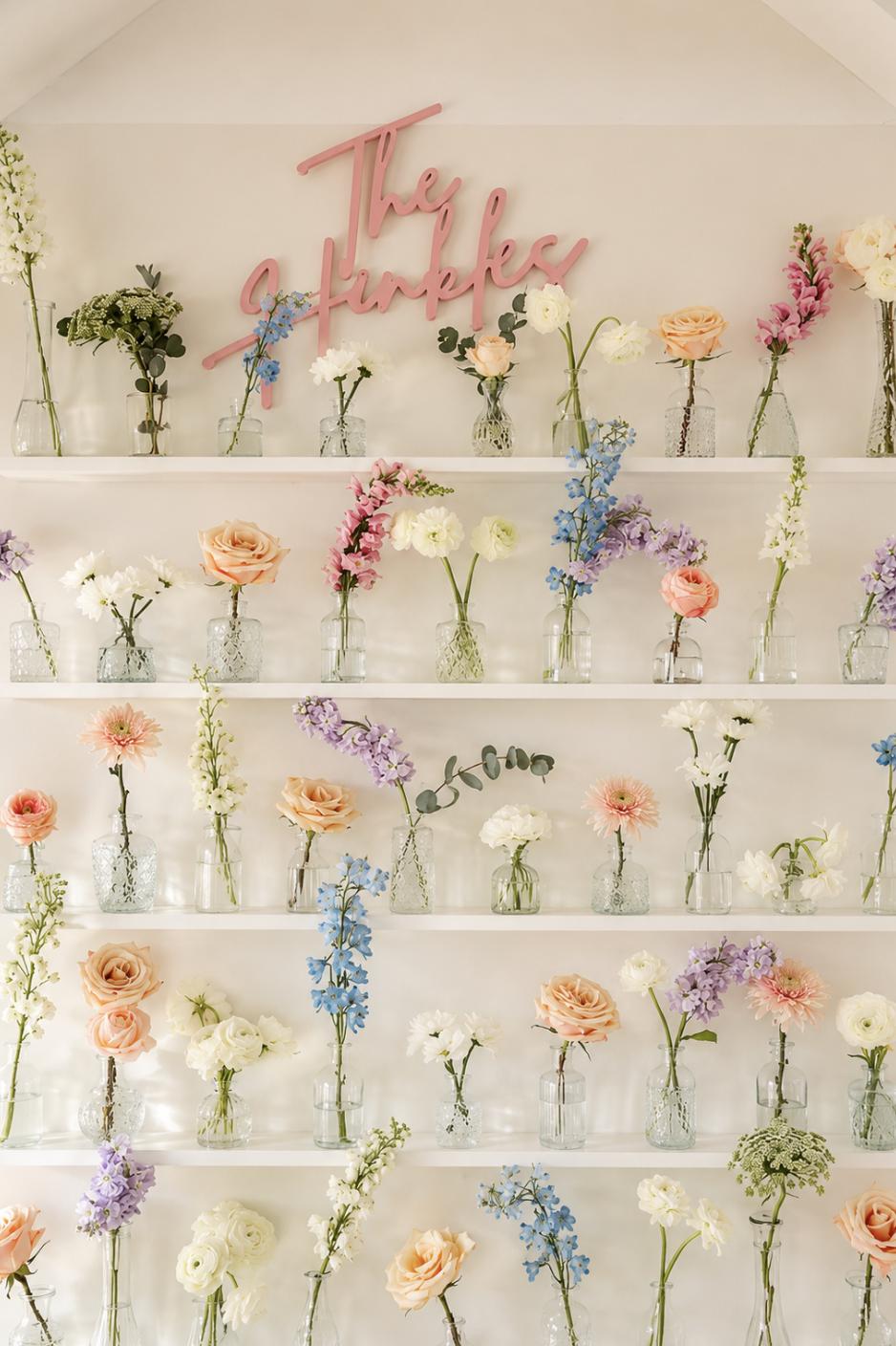 Small Glass Bud Vases – Assorted Mini Vases for Centerpieces, Showers & Wedding Florals