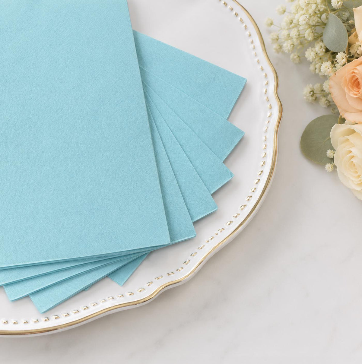 50 - Pack 2 - Ply Paper Napkins – Disposable Cocktail & Beverage Napkins - Pretty Party Boxx