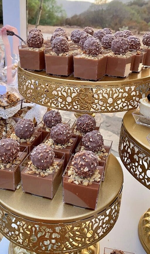 Square Plastic Dessert Cups with Mini Forks or Spoons – Mini Parfait & Pasta Cups for Catering