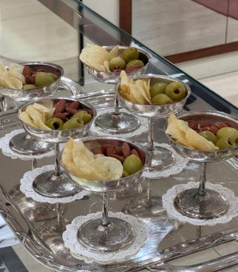 Stainless Steel Vintage Coupe Cups with Mini Forks or Spoons – Italian Style Appetizer Cups