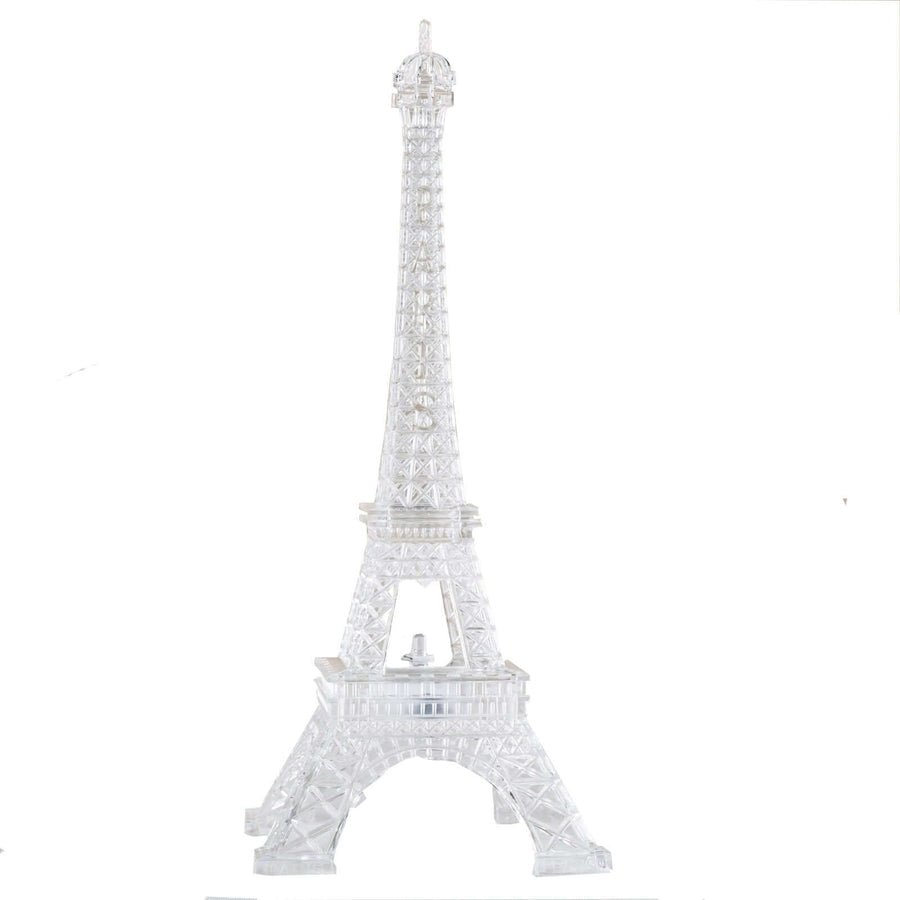 LED Metal Eiffel Tower Table Centerpiece – Decorative Light Up Cake Topper - Pretty Party Boxx
