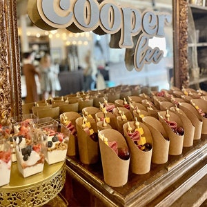charcuterie cup display