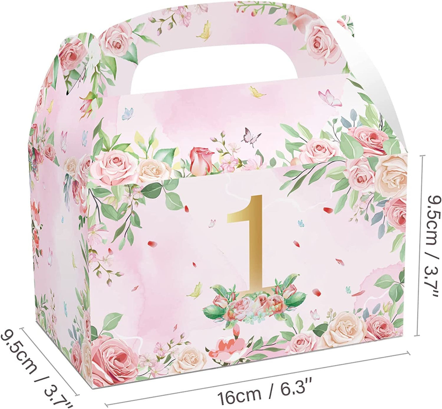 Set of 12 First Birthday Favor Boxes ThePrettyPartyBoxx