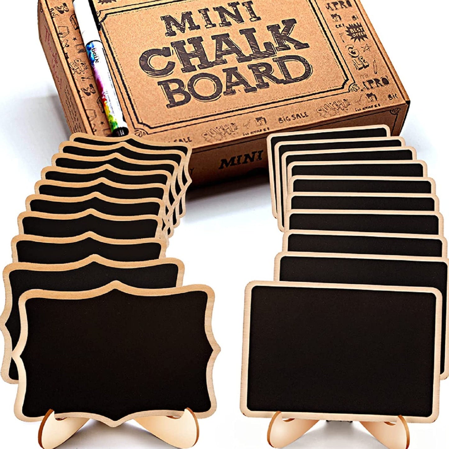 Mini Chalkboard Table Number Signs