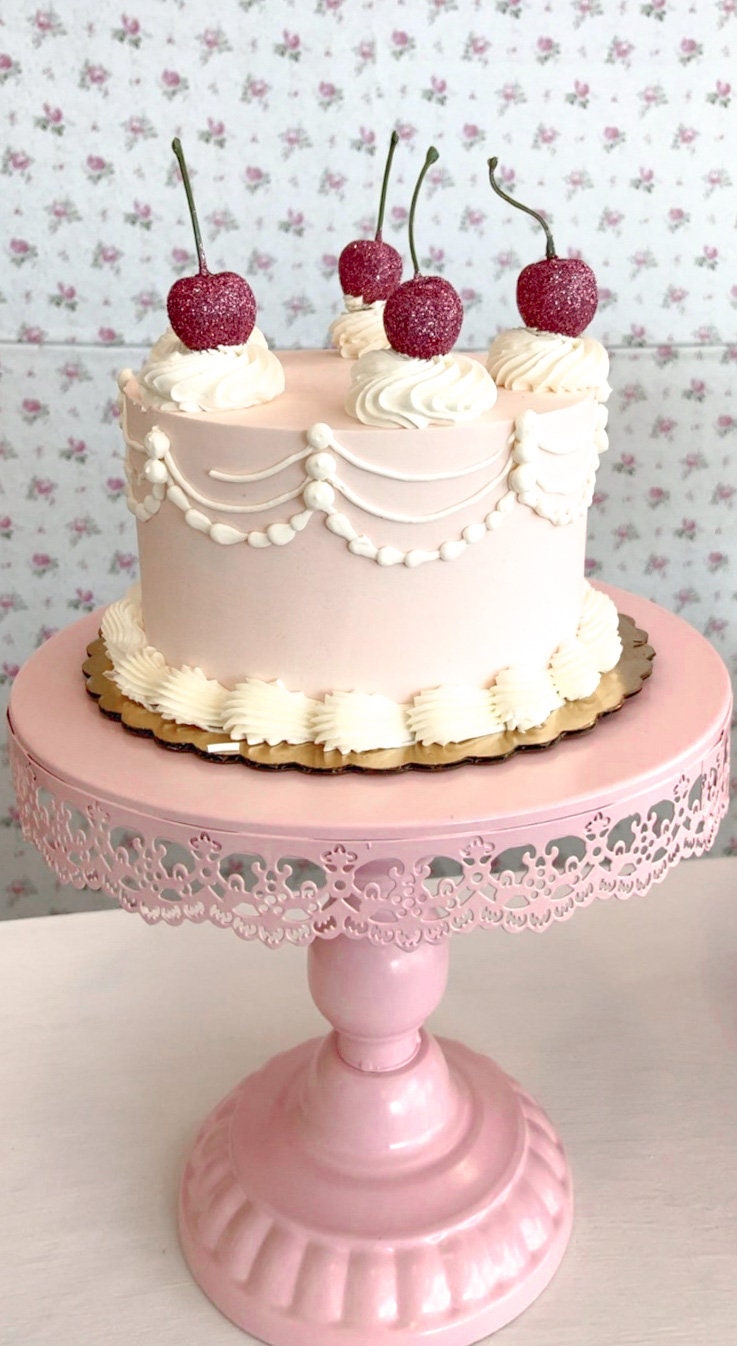 GLITTER CHERRY CAKE – my favorite cake
