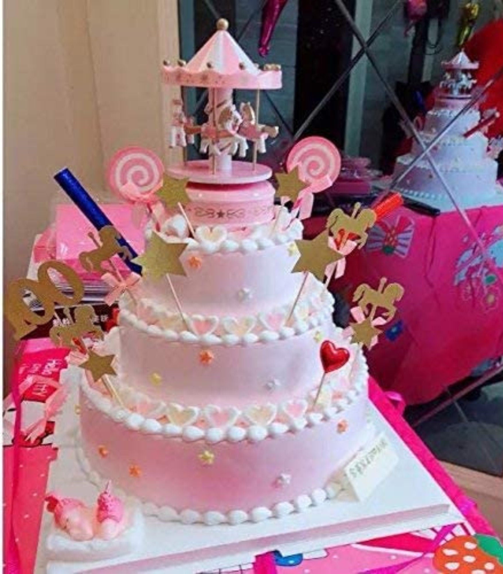 Pink Gold Pumpkin Pumpkin Truck Diaper Cake Baby Shower Decoration – Baby  Blossom Company