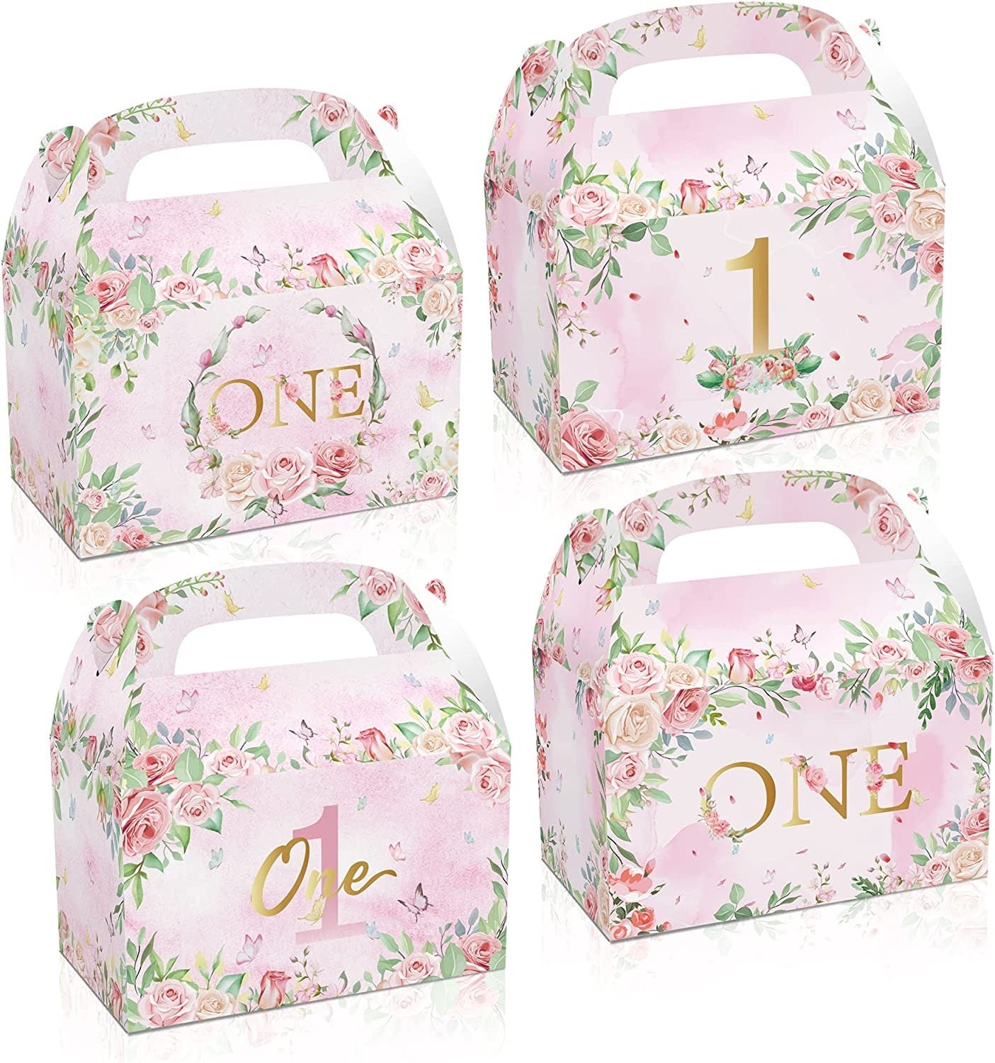 Set of 12 First Birthday Favor Boxes