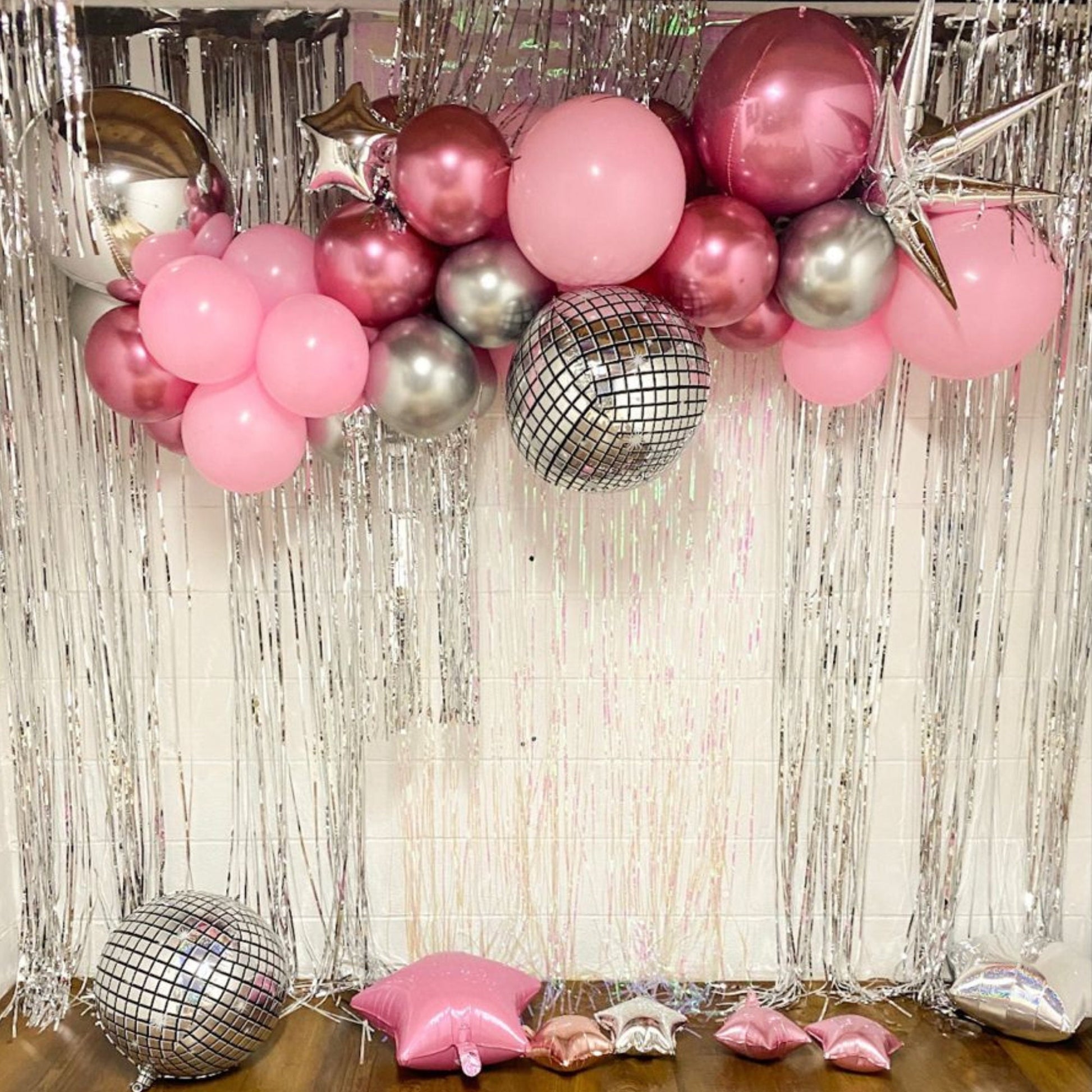 Disco ball wall hangers, pink/rose gold or silver mirror tiles – Blackbird  Studios