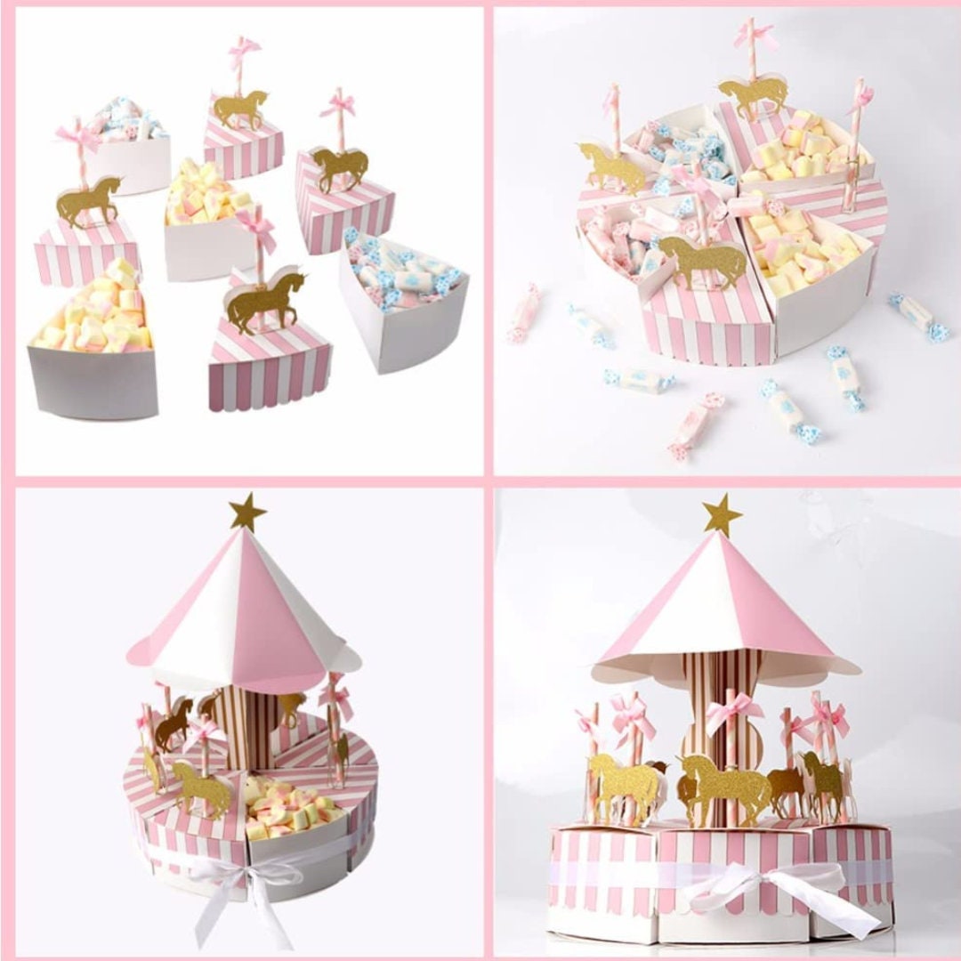 Paper Carousel Horse Carnival Theme Gift Boxes