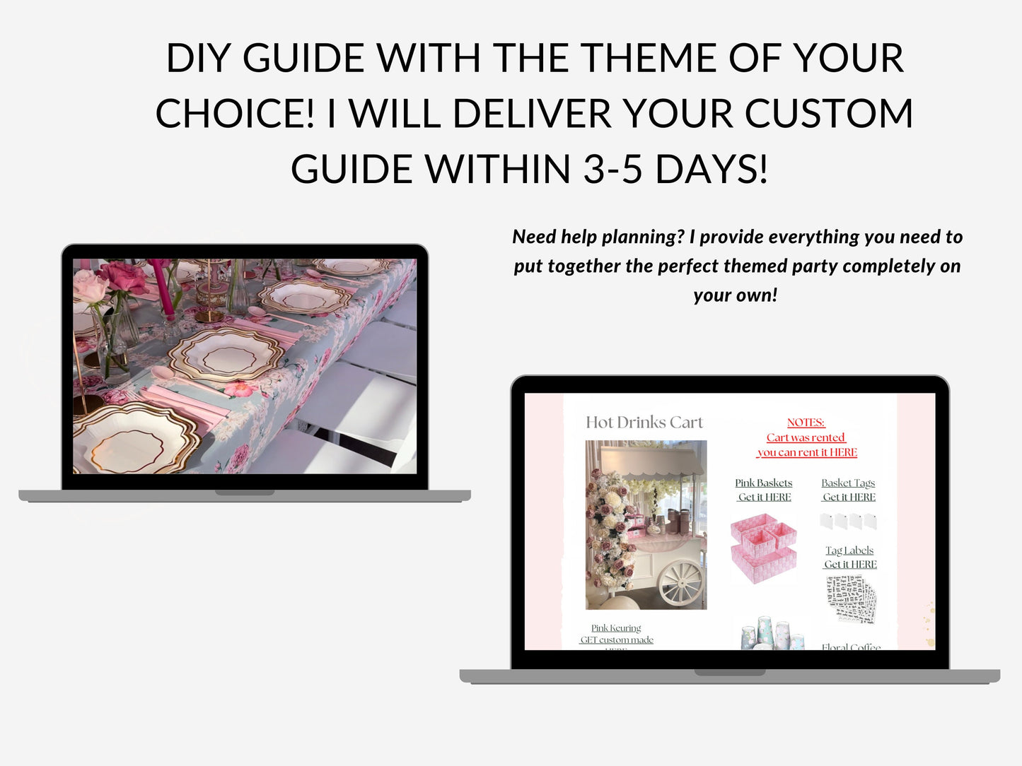 Step by Step DIY PDF Guide Decor and Planning of your choice Digital Download