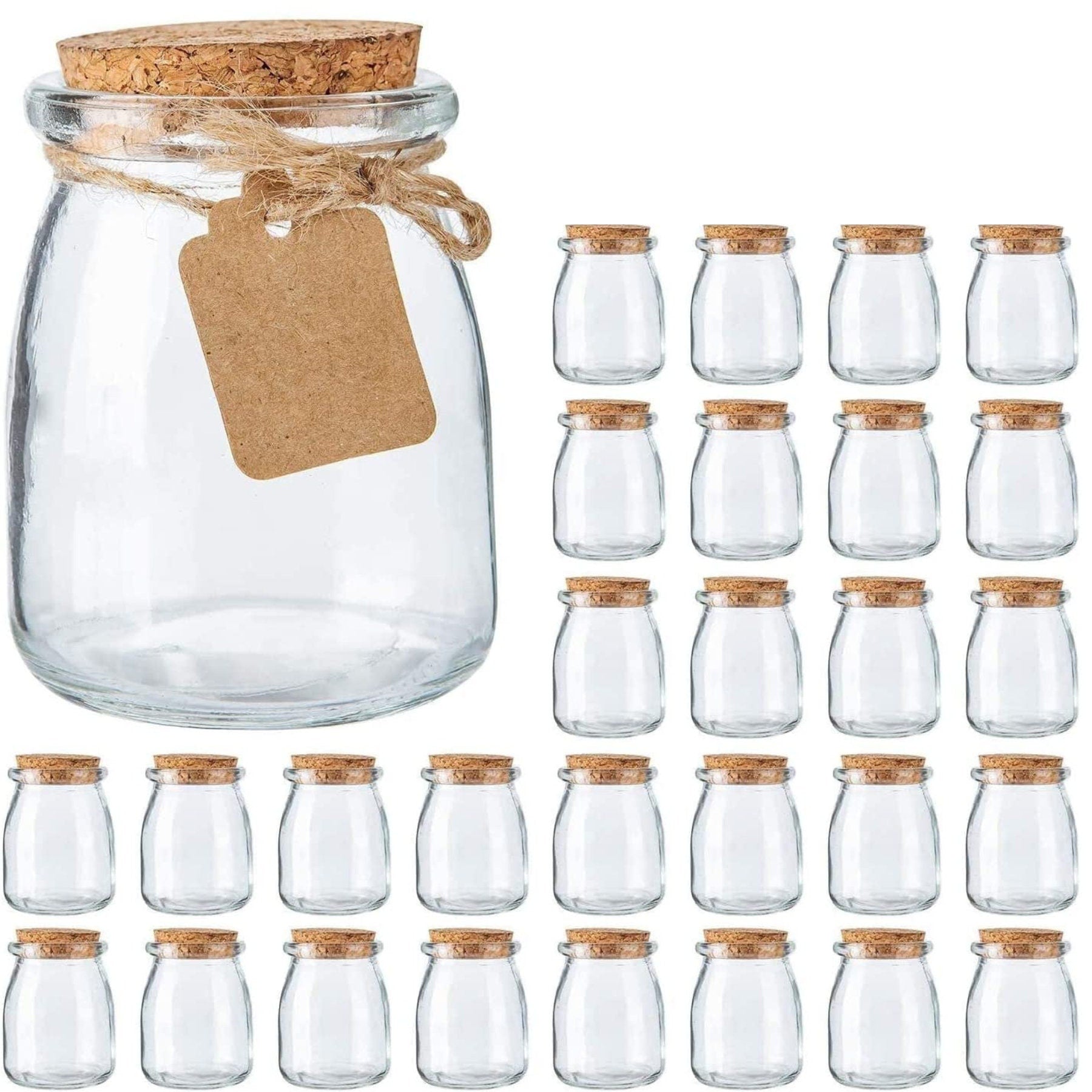 Mini Yogurt Jars Candle Glass Favor Jars – ThePrettyPartyBoxx