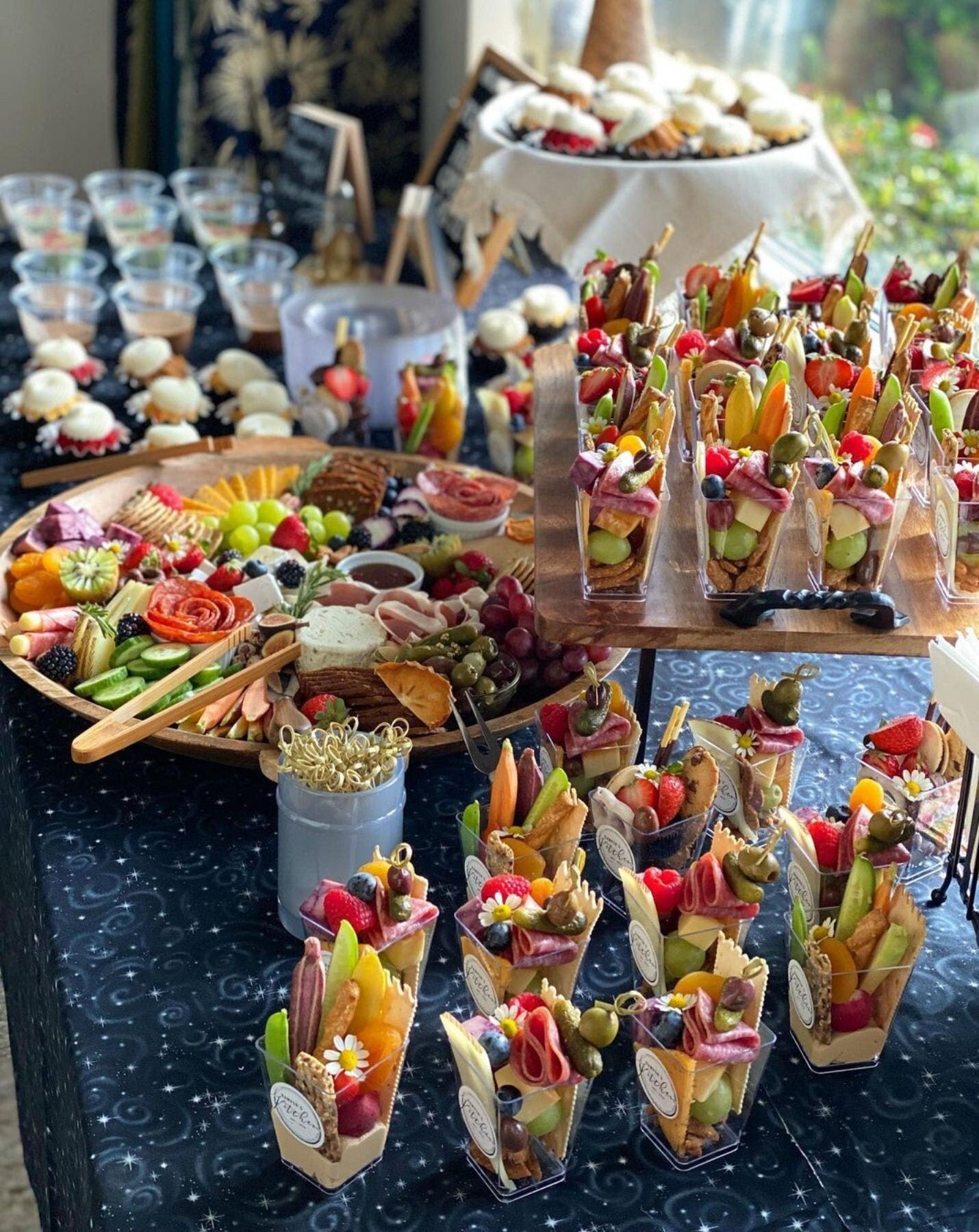 Grazing table in 2023 Wedding snacks, Party food buffet, Catering food displays