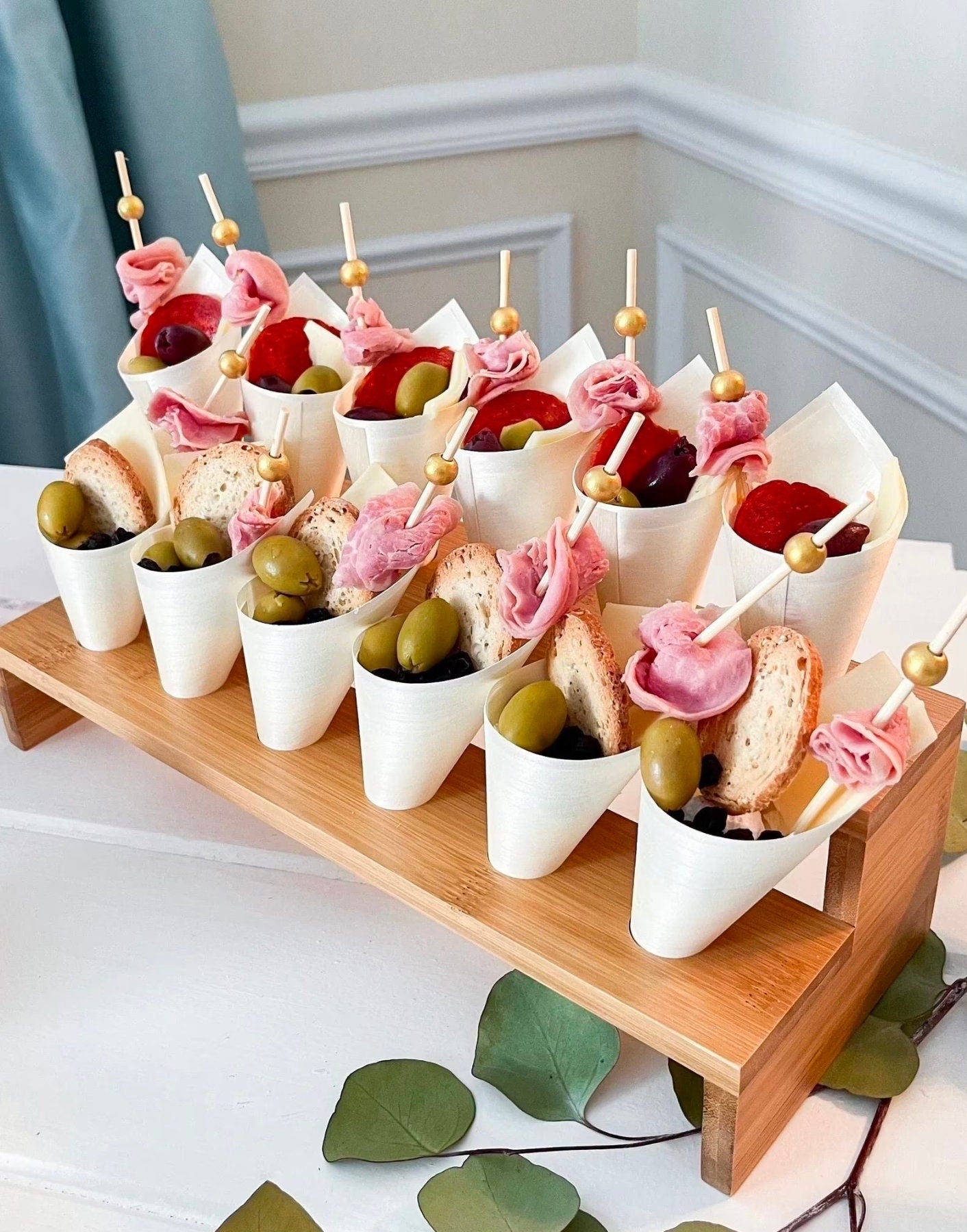 Gold Charcuterie Toothpicks for Grazing Table Food Display